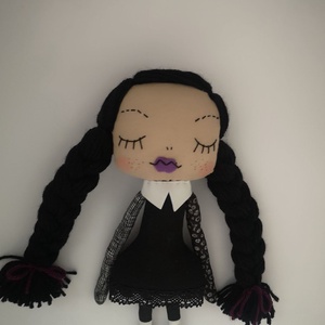 Wednesday Addams Family textil baba, Játék & Sport, Baba & babaház, Baba, Baba-és bábkészítés, MESKA
