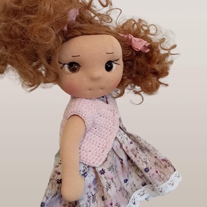 Júlia- Művész textil baba  - Meska.hu