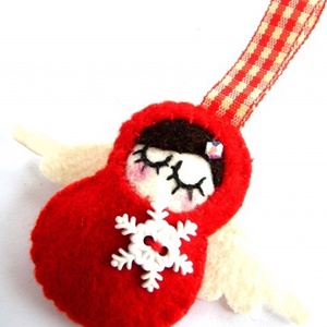 Kisangyal-karácsonyfa dísz -  - Meska.hu