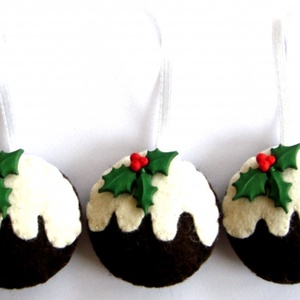 Minipuding Karácsonyfadísz - Meska.hu