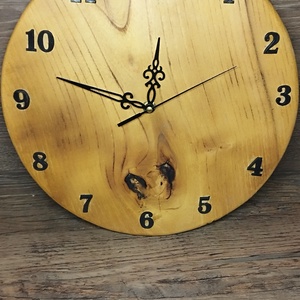 VikThorwood � Selyemfényű Akácfa Falióra (30 cm), Otthon & Életmód, Dekoráció, Fali és függő dekoráció, Falióra & óra, Fémmegmunkálás, Újrahasznosított alapanyagból készült termékek, MESKA