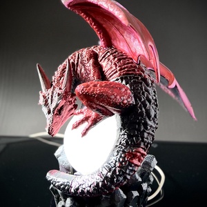 Fantasy  sárkány Hold lámpa  � 3D nyomtatott fantasy dekoráció, egyedi ajándék - Meska.hu