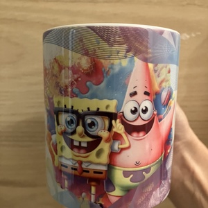 Saját neves/feliratos spongyabob bögre - otthon & életmód - konyhafelszerelés, tálalás - tálalás - bögre & csésze - Meska.hu