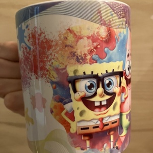 Saját neves/feliratos spongyabob bögre - otthon & életmód - konyhafelszerelés, tálalás - tálalás - bögre & csésze - Meska.hu