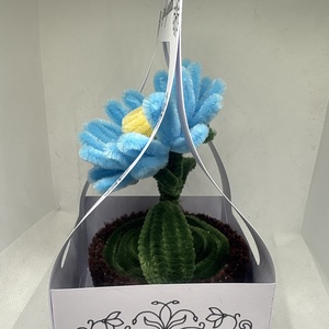 Zsenília virágocska, asztaldísz - otthon & életmód - dekoráció - virágdísz és tartó - csokor & virágdísz - Meska.hu