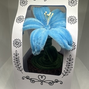 Zsenília virágocska, asztaldísz - Meska.hu