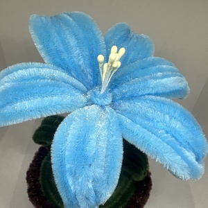 Zsenília virágocska, asztaldísz - otthon & életmód - dekoráció - virágdísz és tartó - csokor & virágdísz - Meska.hu