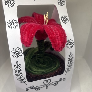 Zsenília virágocska, asztaldísz - Meska.hu