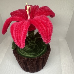 Zsenília virágocska, asztaldísz - otthon & életmód - dekoráció - virágdísz és tartó - csokor & virágdísz - Meska.hu