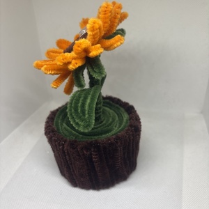 Zsenília virágocska, asztaldísz - otthon & életmód - dekoráció - virágdísz és tartó - csokor & virágdísz - Meska.hu