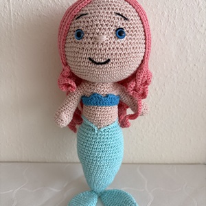 Horgolt hableány, Játék & Sport, Plüssállat & Játékfigura, Plüss mesefigurák, Horgolás, MESKA