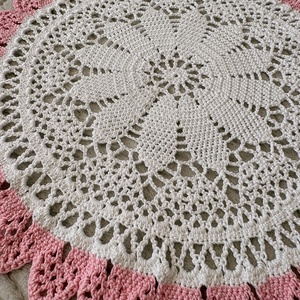 Horgolt  terítő - otthon & életmód - lakástextil - abrosz, terítő - asztalközép terítő - Meska.hu