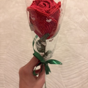 Anyák napi horgolt rózsa, Kellékek & szerszámok, Dekorációs kellékek, Virágfej, Horgolás, MESKA