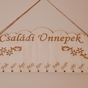 Családi öröknaptár 2 - otthon & életmód - dekoráció - fali és függő dekoráció - falinaptár & öröknaptár - Meska.hu