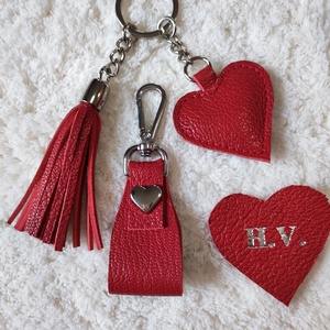 Bőr táska dísz, kulcstartó  - táska & tok - kulcstartó & táskadísz - táskaakasztó - Meska.hu