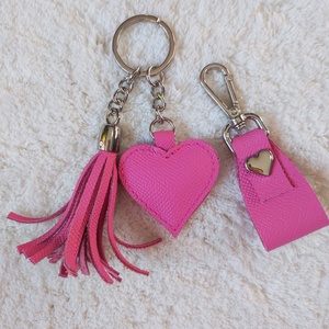 Bőr táska dísz  - táska & tok - kulcstartó & táskadísz - táskaakasztó - Meska.hu