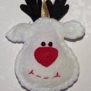 Rénszarvas fej dísz  - karácsony - karácsonyi lakásdekoráció - karácsonyi manók, figurák - Meska.hu