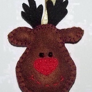 Rénszarvas fej dísz  - karácsony - karácsonyi lakásdekoráció - karácsonyi manók, figurák - Meska.hu