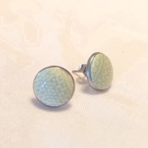 Pasztellzöld fülklipsz  - ékszer - fülbevaló - klipsz - Meska.hu