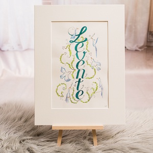 Madaras Névtábla, Madaras Dekoráció, Gyerek Névtábla, Faldekoráció, Szoba Dekoráció,, Otthon & Életmód, Babaszoba, gyerekszoba, Gyerek névtábla, Fotó, grafika, rajz, illusztráció, MESKA