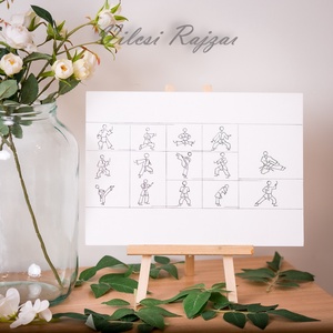 Karate Karikatúra, Sport Karikatúra, Karate Sport, Pálcika Emberke  - művészet - grafika & illusztráció - ceruzarajz - Meska.hu