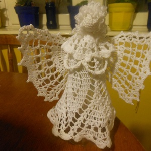 Horgolt karácsonyfa csúcsdísz -  - Meska.hu