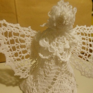 Horgolt karácsonyfa csúcsdísz -  - Meska.hu