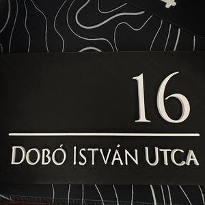 Egyedi Házszámtábla-Időjárásálló,Személyre Szabható Névtábla. - otthon & életmód - ház & kert - házszám - Meska.hu
