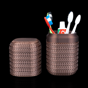 8 Részes Fürdőszobai rattan stílusú rendező szett  3D nyomtatott, modern design - otthon & életmód - fürdőszoba - fürdőszobai tároló - Meska.hu