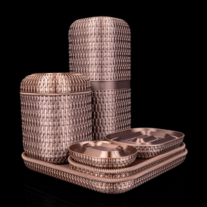 8 Részes Fürdőszobai rattan stílusú rendező szett  3D nyomtatott, modern design - otthon & életmód - fürdőszoba - fürdőszobai tároló - Meska.hu