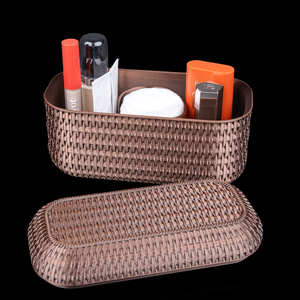 8 Részes Fürdőszobai rattan stílusú rendező szett  3D nyomtatott, modern design - otthon & életmód - fürdőszoba - fürdőszobai tároló - Meska.hu