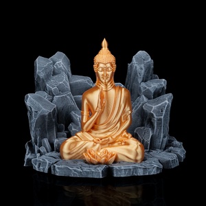 Buddha szobros könyvtartó  3D nyomtatott, kényelmes olvasáshoz - otthon & életmód - dekoráció - asztal és polc dekoráció - könyvtámasz - Meska.hu