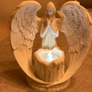 Angyal LED-es Gyertyával  a fény és az oltalom szimbóluma - Meska.hu