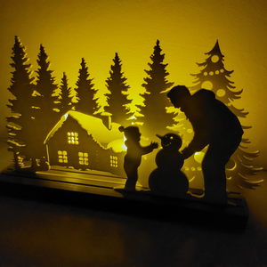 Meghitt Karácsonyi Hangulatfény Dioráma - otthon & életmód - lámpa - hangulatlámpa - Meska.hu