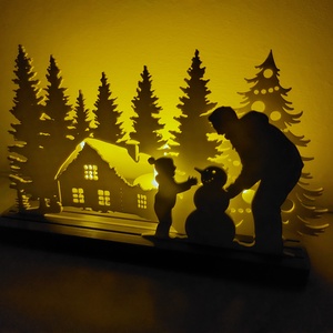 Meghitt Karácsonyi Hangulatfény Dioráma, Otthon & Életmód, Lámpa, Hangulatlámpa, Mindenmás, MESKA