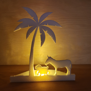 Meghitt Különleges Karácsonyi Betlehem Dekoráció Led világítással - otthon & életmód - lámpa - hangulatlámpa - Meska.hu