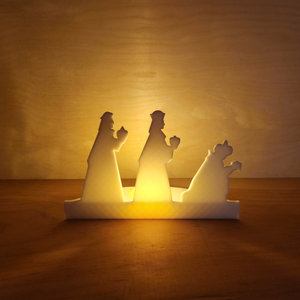 Meghitt Különleges Karácsonyi Betlehem Dekoráció Led világítással - otthon & életmód - lámpa - hangulatlámpa - Meska.hu