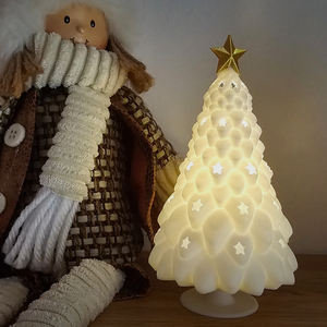 Asztali Karácsonyfa Led világítással - Meska.hu