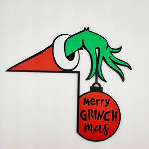 Grincs Karácsonyi Ajtódekoráció - Meska.hu