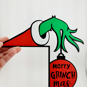 Grincs Karácsonyi Ajtódekoráció - karácsony - karácsonyi lakásdekoráció - karácsonyi lakásdíszek - Meska.hu