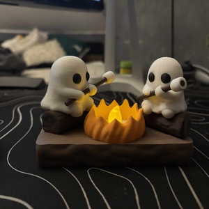 Cuki Világító Tábortűz  Asztaldísz Szellemekkel. - otthon & életmód - dekoráció - halloween - halloweeni dekoráció - Meska.hu