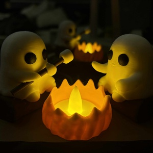 Cuki Világító Tábortűz  Asztaldísz Szellemekkel. - otthon & életmód - dekoráció - halloween - halloweeni dekoráció - Meska.hu