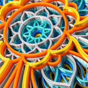 Színes Mandala Kereszt - otthon & életmód - dekoráció - spiritualitás - mandala - Meska.hu