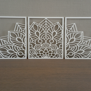 Nagy Mandala 3 részes Fali Dekor - otthon & életmód - dekoráció - spiritualitás - mandala - Meska.hu