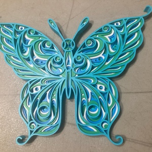 Színes Pillangó Mandala Fali Kép - otthon & életmód - dekoráció - spiritualitás - mandala - Meska.hu