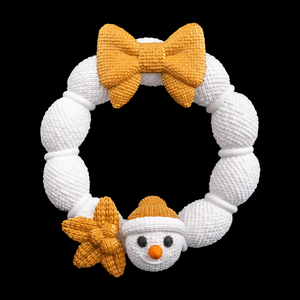 Karácsonyi Hóemberes Ajtódísz és Kopogtató, Karácsony, Karácsonyi lakásdekoráció, Karácsonyi ajtódíszek, Mindenmás, MESKA