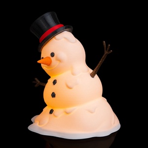 Nagy Színes Karácsonyi Hóemberes Lámpa Led Világítással, Karácsony, Adventi díszek, Adventi asztaldísz, Mindenmás, MESKA