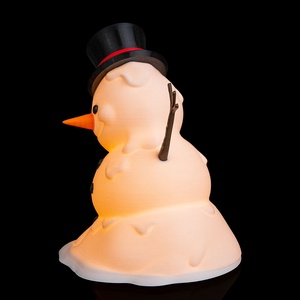 Nagy Színes Karácsonyi Hóemberes Lámpa Led Világítással - karácsony - adventi díszek - adventi asztaldísz - Meska.hu