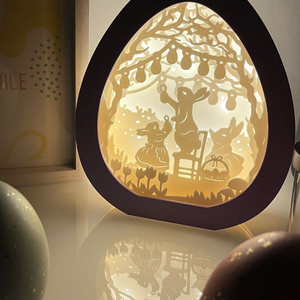 Állítható Színű Húsvéti Led Nyuszikás Világító Tojás  Asztali Dísz - otthon & életmód - lámpa - hangulatlámpa - Meska.hu