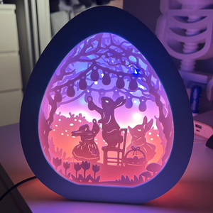 Állítható Színű Húsvéti Led Nyuszikás Világító Tojás  Asztali Dísz - otthon & életmód - lámpa - hangulatlámpa - Meska.hu